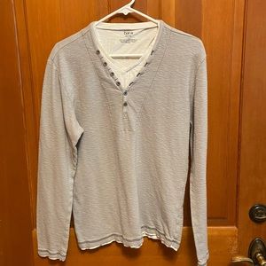 Bar III size Large knit long sleeve shirt